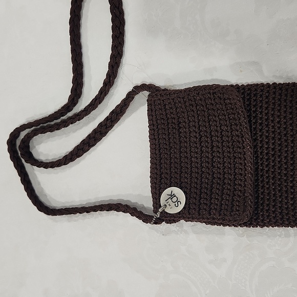 The Sak Crochet Crossbody Purse Dark Brown - Picture 9 of 9